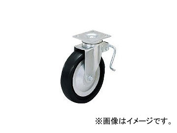 スガツネ工業/SUGATSUNE 重量用キャスター径127自在ブレーキ付D(200-133-470) 31405BPD(3053491) JAN：4510932002585