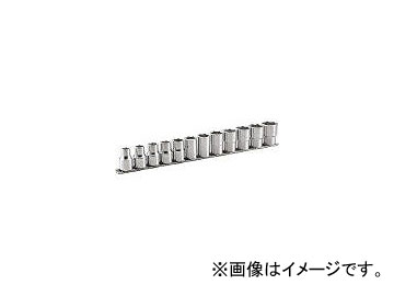 前田金属工業/TONE ディープソケットセット(6角・ホルダー付) 12pcs HSL412(3698513) JAN：4953488193473 :438212660:オートパーツエージェンシー