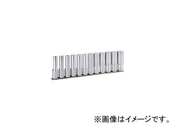 前田金属工業/TONE ディープソケットセット(12角・ホルダー付) 12pcs HDL412(3956377) JAN：4953488282245 :438212690:オートパーツエージェンシー