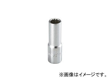 前田金属工業/TONE ディープソケット(12角) 14mm 3D14L(1224174) JAN：4953488156492｜apagency