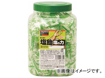 トラスコ中山/TRUSCO 塩飴 塩の力 750g 青梅味 ボトルタイプ TNU750(4087372) JAN：4989999173819｜apagency