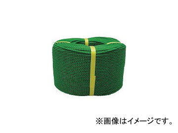 ユタカメイク/YUTAKAMAKE ロープ PEロープ巻物 3φ×200m グリーン PE73(3676382) JAN：4903599058314