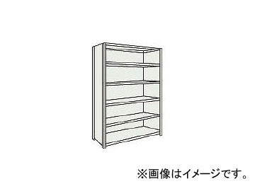 正規通販】 トラスコ中山/TRUSCO 軽量150型背側板付棚 1500×600×H2100 6段 TLA75L26(2834383) -  その他DIY、業務、産業用品