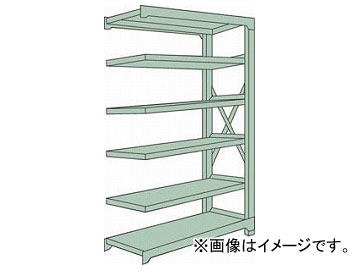 トラスコ中山/TRUSCO R3型中量棚 1500×900×H2100 6段 連結 R37596B(5048265) JAN：4989999739466