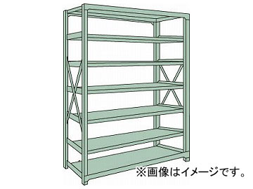 トラスコ中山/TRUSCO R3型中量棚 1800×900×H2400 7段 単体 R38697(5049024) JAN：4989999740059