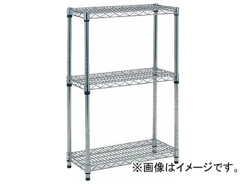 トラスコ中山/TRUSCO ステンレス製メッシュラック H923×W1207×D457 3段 TSM3443(2996448) JAN：4989999745801