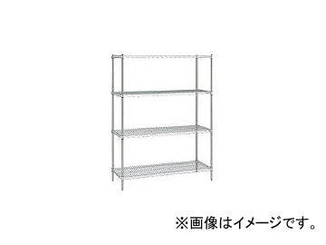 エレクター/ERECTA ステンレスシェルフ 4段 SMS910PS13904