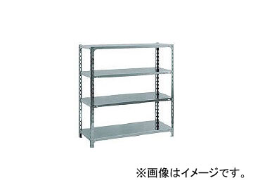 トラスコ中山/TRUSCO SUS304製軽量棚 1800×D450×H1200 天地4段 SU34644(3018181) JAN：4989999748307