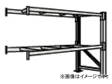 トラスコ中山/TRUSCO 重量パレット棚1トン2500×900×H2000連結 2段 1D20B25092B