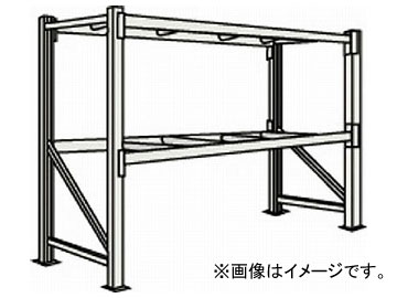 トラスコ中山/TRUSCO 重量パレット棚2トン2500×1000×H2000単体 2D20B25102