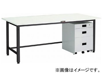 トラスコ中山/TRUSCO LEWP型作業台 1800×900×H740 3段キャビネット付 LEWP1809UDK111