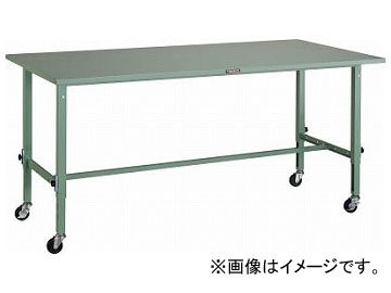 トラスコ中山/TRUSCO SAEM型高さ調節作業台 1800×900 φ75キャスター付 SAEM1809C75(2891204) JAN：4989999815443