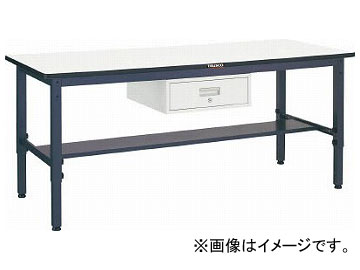 トラスコ中山/TRUSCO AWMS型高さ調節作業台 900×600×H740 1段引出付 AWMS0960F1(3015793) JAN：4989999586459