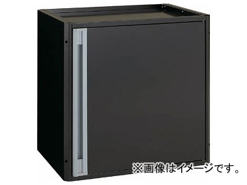 トラスコ中山/TRUSCO カスタムワゴン用 開き戸キャビネット ブラック(中棚板付) TACTSETBK(3360831) JAN：4989999010374