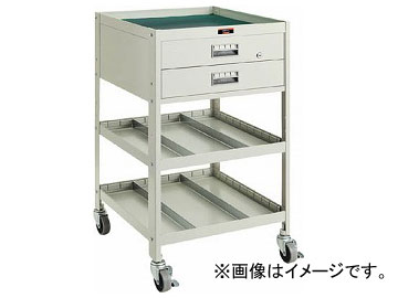 トラスコ中山/TRUSCO BUWF型ワゴン 500×530×H900 3段 2段引出付 BUWF2(5017670) JAN：4989999621600