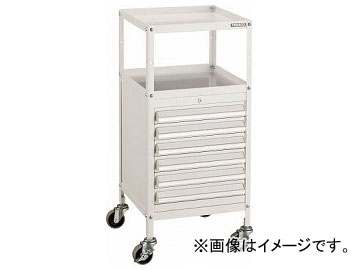 トラスコ中山/TRUSCO ミニキャビネットワゴン400×440×880LVR-421付 W MCW421W