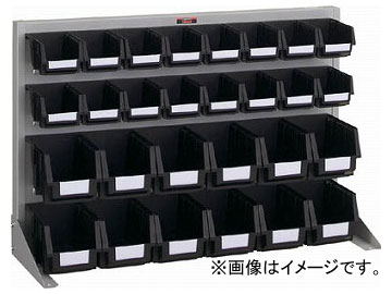 トラスコ中山/TRUSCO 導電性パネルコンテナラック 卓上型 コンテナ小×16 中×12 T0622NE SV(3526607) JAN：4989999824407