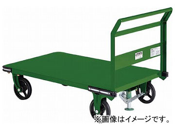 トラスコ中山/TRUSCO 鋼鉄製運搬車 1400×750 φ200鋳物車輪 S付 OHN1LS(3081150) JAN：4989999693980