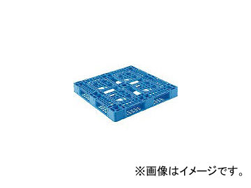 三甲/SANKO プラスチックパレット D4-1111-8 青 SKD411118BL