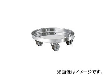 日東金属工業/NITTO-KINZOKU タンク運搬用ステンレス台車 SUSウレタン車 適用サイズ47・47H KMS47(3982491) JAN：4560132183317