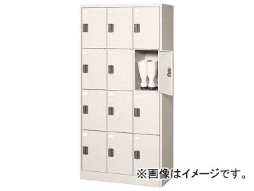 トラスコ中山/TRUSCO TZ型防錆強化12人用ロッカー 内筒交換錠式 TZSV12