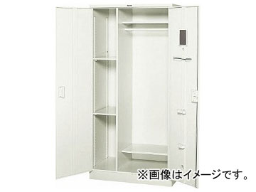 トラスコ中山/TRUSCO 両開多人数用ロッカー 880×515×H1790 鍵付 DNL603W(5208467) JAN：4989999763997 オフィス家具-オフィスロッカー