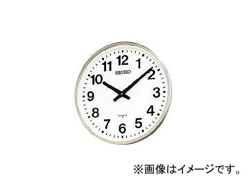 セイコークロック/SEIKO-CLOCK 大型屋外防雨型オフィスクロック 直径450×78 金属枠 KH411S(26867) JAN：4517228007248