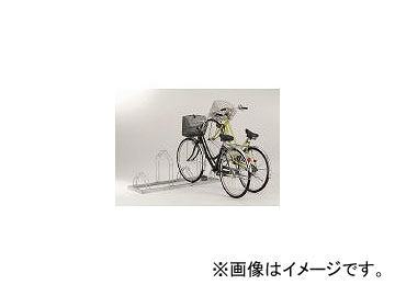 ダイケン/DAIKEN 平置き自転車ラック前輪差込式サイクルスタンド 4台収容ピッチ600 CSML4