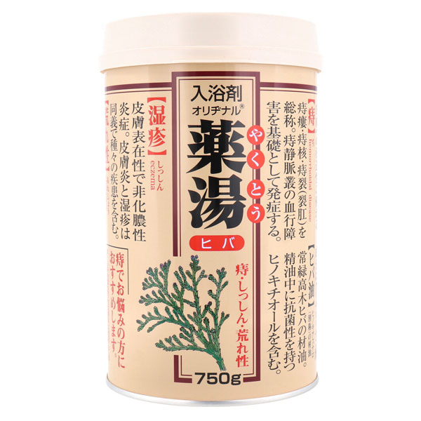 オリヂナル 薬湯 入浴剤 ヒバ 750g 生薬エキス配合！｜apagency