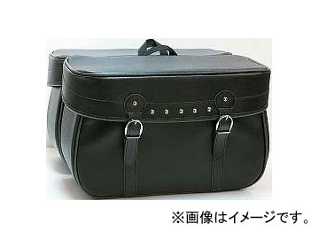 2輪 ケープラス サイドバッグ(振り分けタイプ) P012-3538 ブラック 43×29×14cm