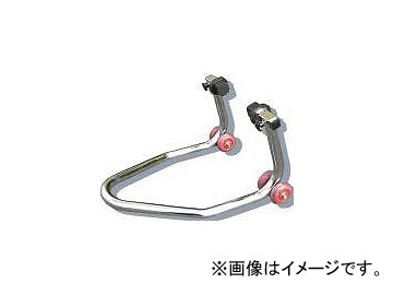 2輪 エトスデザイン ミニダブルキャスターリアスタンドラバー P020-1685 クロームメッキ スチール製