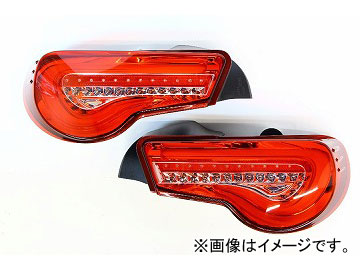 ヴァレンティ LEDテール TT86Z HC 1 ハーフレッド/クローム トヨタ 86 ZN6 JAN：4580277381416 :443740200:オートパーツエージェンシー