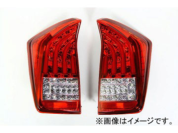 ヴァレンティ LEDテール TT30PRI HC 1 レッド/クローム トヨタ プリウス ZVW3# JAN：4580277380464 :443745250:オートパーツエージェンシー