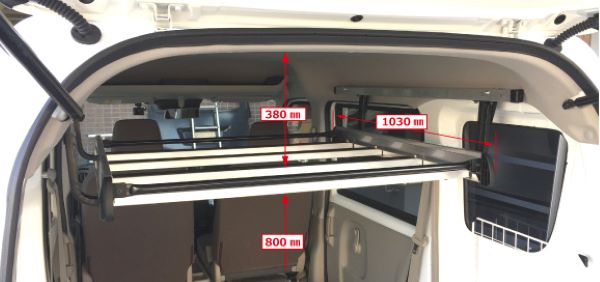 ロッキープラス インナーキャリア RWシリーズ 日産 NV100クリッパーリオ(ワゴン) DR17W ハイルーフ 2015年02月〜 RW-10E