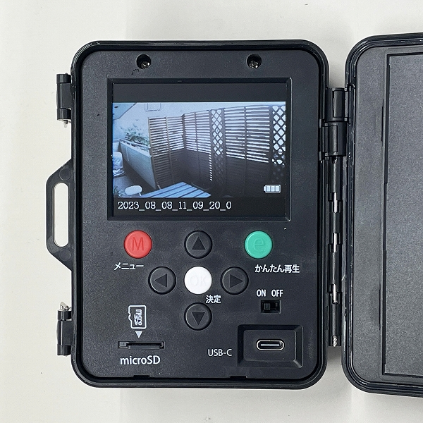 リーベックス/REVEX センサーカメラ2500 microSDカード録画式 液晶画面付・防雨型 SD2500｜apagency｜08
