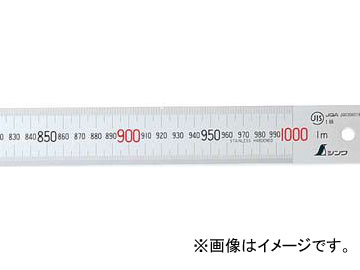 販売のものです シンワ測定 直尺 ステン 1.5m 赤数字入 JIS 14052 JAN