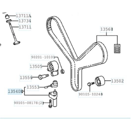 専用商品 エンジン タイミング ベルト キット 13500-50030 1UZ 2UZ 3UZ