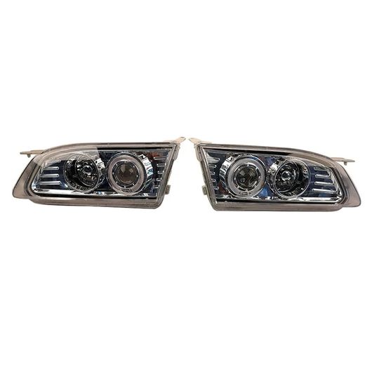 LED ヘッドランプ 適用: トヨタ カローラ AE110 ホワイト バックグラウンド エンジェルアイ レンズ ヘッドライト 1996 カローラ AE110 SR-AA-2061の画像