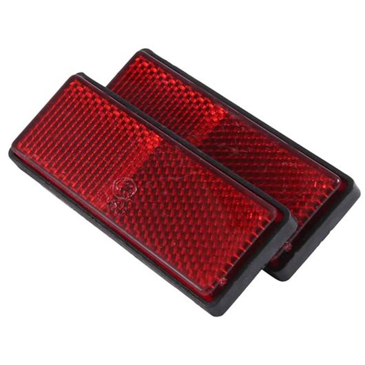 20 ピース 長方形 レッド リフレクター ユニバーサル 適用: オートバイ ATV バイク ダート バイク SR-AA-8163