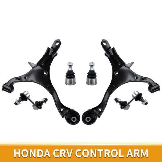 6ピース フロント ロワー コントロールアーム ボール ジョイント スタビライザー スウェイバー リンク キット 適用: ホンダ CR-V 2002 2003 SR-BB-5027_1