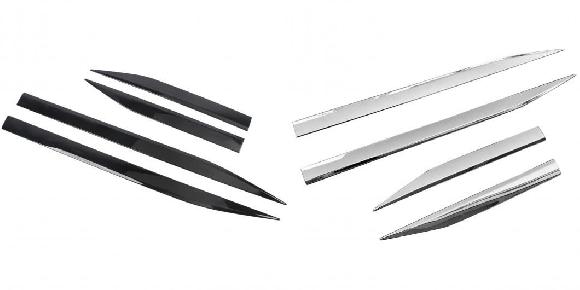 適用: 三菱 アウトランダー 2022 2023 2024 クローム エクステリア サイド ドア ボディ モールディング ストリップ トリム ブラック・シルバー SR-BB-5974