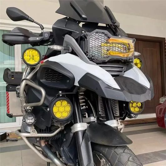 オートバイ フォグライト LED ブラケット 補助 ライト ホルダー サポート 適用: BMW R1200GS R1250GS LC アドベンチャー 2014-2022 ブラック SR-DD-0094_5