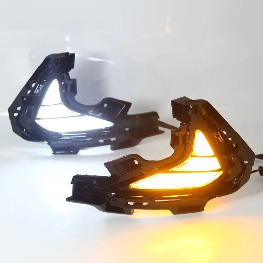 2ピース 適用: ヒュンダイ/現代/HYUNDAI ソナタ 2020 2021 DRL LED フォグランプ DRL アクセサリー ホワイト イエロー SR-DD-0729