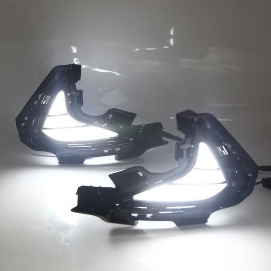 2ピース 適用: ヒュンダイ/現代/HYUNDAI ソナタ 2020 2021 DRL LED フォグランプ DRL アクセサリー ホワイト イエロー SR-DD-0729の画像