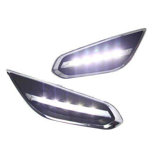 適用: ボルボ/VOLVO S60 2009-2013 ライト-オフ スタイル リレー マット ABS DRL LED デイタイム ランニング ライト デイライト ホワイト SR-DD-0752の画像
