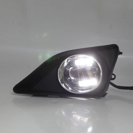 アクセサリー 2ピース フォグライト LED デイタイム ランニング ランプ デイライト 適用: トヨタ カローラ 2008 2009 クローム トリム DRL SR-DD-0798
