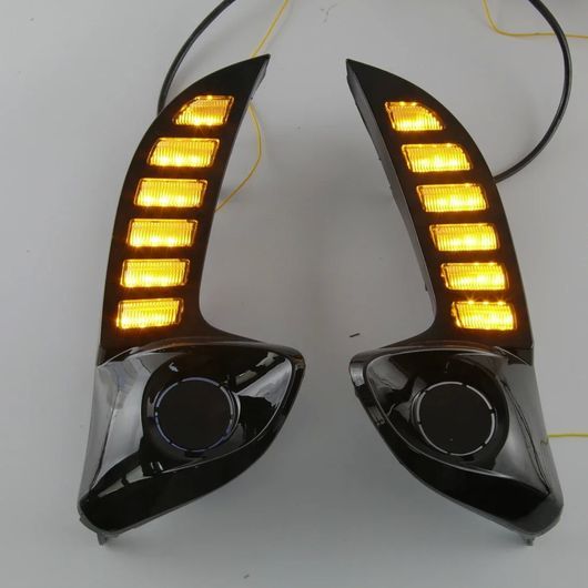LED デイタイムランニングライト 適用: トヨタ 2020 2021 ターン イエロー シグナル LED DRL デイ フォグランプ SR-DD-0801_1