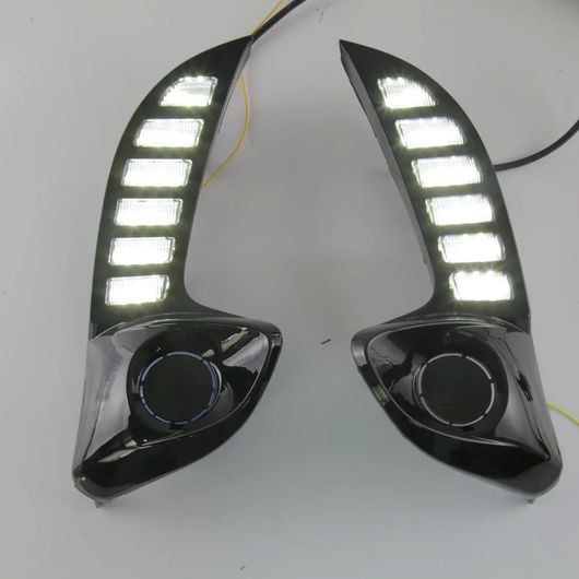 LED デイタイムランニングライト 適用: トヨタ 2020 2021 ターン イエロー シグナル LED DRL デイ フォグランプ SR-DD-0801_4