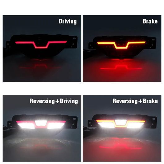 リア ランプ 適用: トヨタ CHR 2018 2019 2020 ブレーキ ライト バンパー ランプ ウインカー ワーニング ライト SR-DD-0874_2