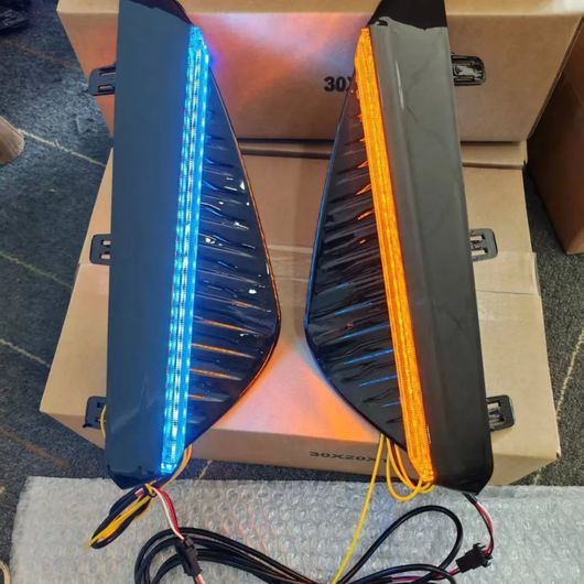 適用: 日産 シルフィ 2023-2025 LED DRL デイタイム ランニング ライト フロント フォグライト ランプ SR-DD-0884_3